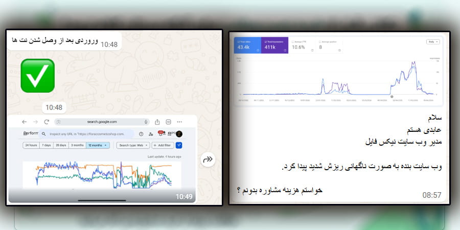افت رتبه سایت بعد از قطعی اینترنت