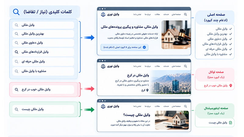 تفکیک کلمات کلیدی