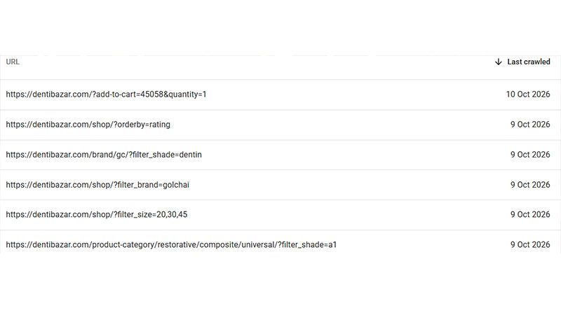 filter urls