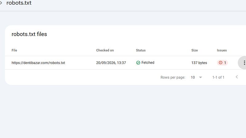 robots.txt crawl request